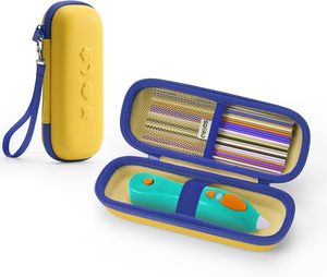 Étui pour stylo 3D pour <span class=keywords><strong>3Doodler</strong></span> Start+ Essentials, ensemble de stylos 3D pour enfants, sac de rangement de voyage antichoc pour stylos et recharges - Product Image 1