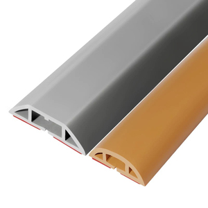 Vendeur chaud noir cordon d'alimentation couvercle souple PVC <span class=keywords><strong>sol</strong></span> câble protecteur 1 voie <span class=keywords><strong>fil</strong></span> caoutchouc Base chaussée sécurité câble goulotte Pvc - Product Image 6