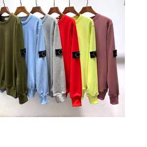 เสื้อสเวตเตอร์ผู้ชายทรงโอเวอร์ไซส์สีงาช้าง คลาสสิก ผ้าฝ้ายยืด 100% คุณภาพสูง แฟชั่นทันสมัย ขายส่ง - Product Image 6
