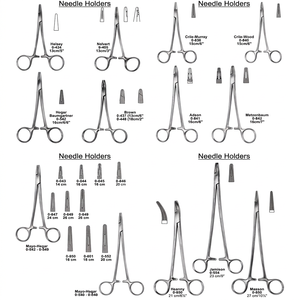 Porte-aiguilles antistatiques de précision en acier inoxydable de qualité allemande, réutilisables, durables, certifiés CE, pour usage hospitalier - Product Image 1