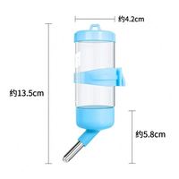 Botol Minum Gantung Hamster Bestpet 3-in-1 ABS Bulat dengan Dispenser Otomatis untuk Hamster Dwarf, Tikus, Landak 80ml Dapat Digunakan Kembali