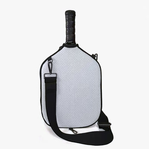 Housse de <span class=keywords><strong>raquette</strong></span> de pickleball personnalisée avec logo, en néoprène durable, avec bandoulière pour le transport - Product Image 5