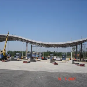 一种加油站金属结构空间框架钢结构预制桁架