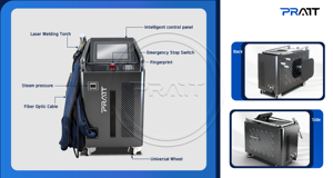 Tête de soudage laser 1500W BCX refroidie par air, mini machine de soudage laser portable à main, sans alimentation en fil externe - Product Image 4
