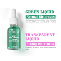 Traitement liquide en gel professionnel non toxique double face pour arrêter de se mordre les ongles pour enfants et adultes, arrêter de sucer son pouce