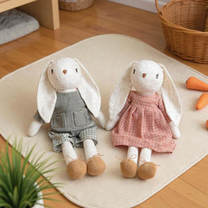 Muñeco <span class=keywords><strong>de</strong></span> Conejo <span class=keywords><strong>de</strong></span> Pascua Personalizado <span class=keywords><strong>de</strong></span> Lino Suave con Orejas Largas, Peluche Bailarina con Vestido, Juguete <span class=keywords><strong>de</strong></span> Animal para Niñas - Product Image 4