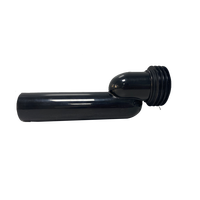 Connecteur de toilette professionnel personnalisé en plastique noir 45 mm excentrique pour WC HK723-1