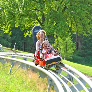 놀이 공원 타기 스릴 타기 루나 파크 게임 알파인 타기 능선 싱글 레일 트랙 마운틴 코스터 마운틴 슬라이드 - Product Image 2