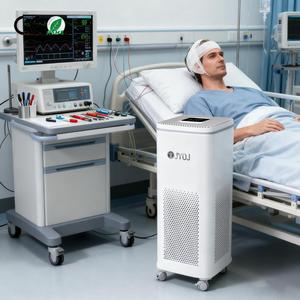 Máy lọc không khí Ion di động với bộ lọc có thể giặt được, tạo ra các ion âm để làm mới không khí, cho các ứng dụng văn phòng và gia đình - Product Image 1