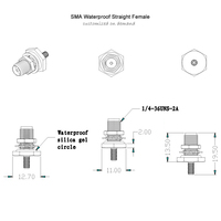 Conector de Cable de Antena Personalizado por el Fabricante SMA MCX SMB MMCX TNC FME BNC FAKRA AVIC WICLIC