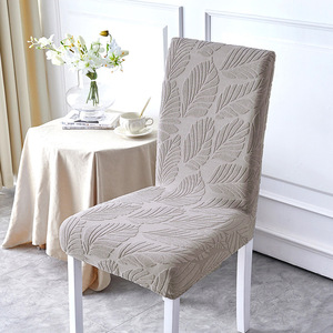 Jacquard stampato moderno tavolo da pranzo sedia fodera universale <span class=keywords><strong>elastico</strong></span> per la casa cuscino integrato mezza sedia schienale - Product Image 3