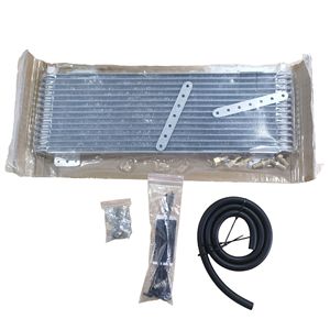 Car Air Conditioning Condenser <b>Radiator</b> With Hose And Mounting Kit For Retrofit Upgrade - Product Image 2