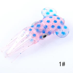 Señuelo de pesca de silicona al por mayor de fábrica, señuelo de calamar, cebo duro de 10 g para pesca de lubina y pez marlín en barco en el océano - Product Image 2