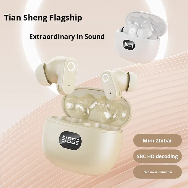 2025 New TWS BT Earphones with HiFi Stereo Deep Bass 40H Playtime LED Power Display Noise Cancellation Earbuds