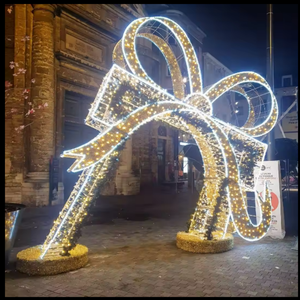 Christmas display outdoor led <b>large</b> <b>gift</b> <b>box</b> motif light for event lighting street decoration - Product Image 5