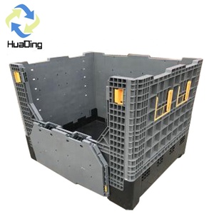HUADING Circulation Warehouse Steel Pallet Container Large Plastic Pallet Box Plastic Fruit Bins
