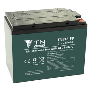 Factory Direct 12V58Ah Lead-Acid VRLA Battery Open Power <b>Tools</b> Home Appliances Golf <b>Carts</b> Automotive Lighting Good Cheap China - Product Image 1