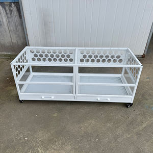 Taşınabilir Metal Tel Dayanıklı Metal Tepsi Küçük Hayvan Kafesi Gine Domuzları Yetiştirme İçin - Product Image 1