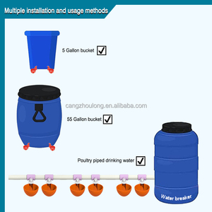 ZZ DIY automático patio trasero pollo bebé pollito codorniz SISTEMA DE AGUA bebedero <span class=keywords><strong>para</strong></span> aves de corral juego completo - Product Image 3