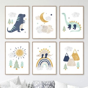 3 pz tre divertenti <span class=keywords><strong>poster</strong></span> di scimmie animali e stampe di animali con auricolari dipinti su tela per bambini soggiorno <span class=keywords><strong>poster</strong></span> di decorazioni artistiche da parete - Product Image 5