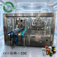 Ligne de production complète clé en main pour la mise en conserve 8000 CPH, pour canettes de 0 à 500 ml avec machine d'emballage sous film rétractable pour la production de cola, soda, bière et brasserie