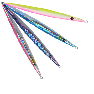 Señuelo de Pesca Ya Jie para Jigging, 160g, con Polvo Láser Azul, Morado y Amarillo, para Pesca de Atún en Alta Mar, Señuelo de Fondo, Hundimiento Rápido, Movimiento Lento - Product Image 1