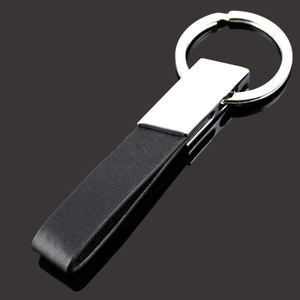 DIY Laser Logo PU Keychain China Manufacturer Personalized Faux Leather <b>Key</b> Chain Custom Creative Leather Keyring - Product Image 1