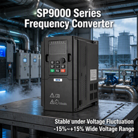 Convertisseur VFD triphasé économique 75-160 kW, homologué CE, 380 V, personnalisable pour les grands systèmes CVC et de refroidissement