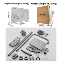 Nouvelle conception de mitigeur de douche thermostatique avec système de pluie douce et silencieuse, doté d'un noyau de valve en céramique, pour villas et appartements
