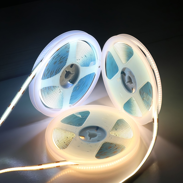 KCX 10MM COB LED Light Strip Self-Adhesive Flexible Smart Light Strip for TV Background Wall 608LEDS/M High Density LED Light