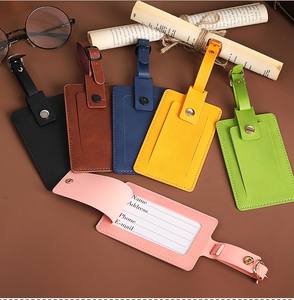 Nouvelle étiquette de bagage de carte d'embarquement d'<span class=keywords><strong>avion</strong></span> multicolore de luxe étiquette de valise en cuir PU créative avec étiquette nominative personnalisée - Product Image 5