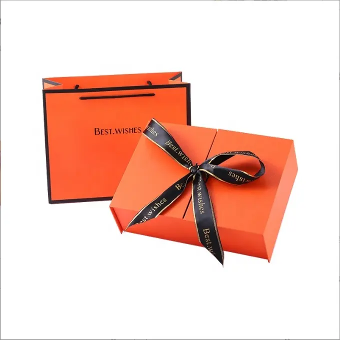 Individuelles Design bedruckte Verpackung Kosmetikpapier 30 ml 50 ml Schönheitsbox Schleife Hautpflege-Satz Doppeltür Geschenkbox mit Fenster