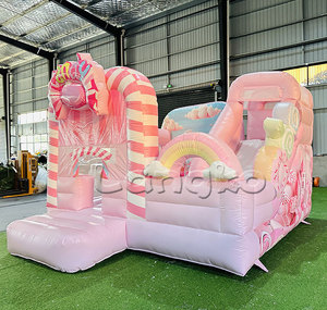 Bonbons fleur crème glacée gonflable videur toboggan sautant château <span class=keywords><strong>achat</strong></span> gladiateur inflables château gonflable - Product Image 5