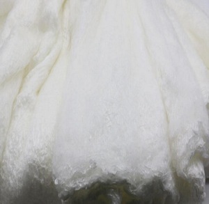 เส้นใยไหมหม่อนแท้ 100% สำหรับผลิตภัณฑ์ดูแลผิว สีขาวธรรมชาติ เส้นใยไหมยาวสำหรับไส้ผ้านวม หมอน และเส้นใยสำหรับปั่น - Product Image 5