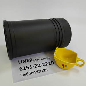 Recambio de Camisa de Cilindro para Motor Diésel 6151-22-2220 para Excavadora PC400-6, Cargadora de Ruedas WA470, Bulldozer D65EX, Motor de Grado <span class=keywords><strong>GD705</strong></span> S6D125 - Product Image 4
