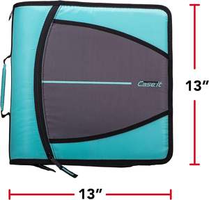 Carpeta con cremallera Case-IT de 2 pulgadas y 3 anillas-Carpeta con correa Trapper Keeper - Product Image 5