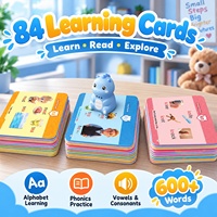 DB05 Jouets de lecture interactifs amusants, cartes flash parlantes, jouets éducatifs pour enfants, pour l'éducation précoce Montessori