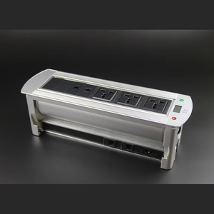 Modular thông minh chuyển đổi ổ cắm Nhôm + Nhựa Giao diện mạng Hidden đa phương tiện điện lật ổ cắm máy tính để bàn - Product Image 2