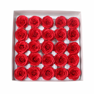 Têtes de roses artificielles haut de gamme <span class=keywords><strong>à</strong></span> 7 couches, 25 pièces/boîte, vente directe usine, matériaux pour bouquets DIY, Saint-Valentin, Fête des Mères. - Product Image 3