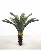 Palmier artificiel en plastique Cyca Revoluta pour plantes en pot d'intérieur et d'extérieur, 50-210 cm, evergreen, vente en gros