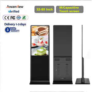 32 43 55 65 75 Inch Floor Standing Vertical Touch Screen Kiosk Totem Lcd Digital Signage and Displays - Product Image 1