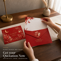 Ensemble de papeterie personnalisée avec papier à lettres floral brillant, enveloppe, carte de vœux, invitation de mariage, anniversaire, OEM ODM, cadeau