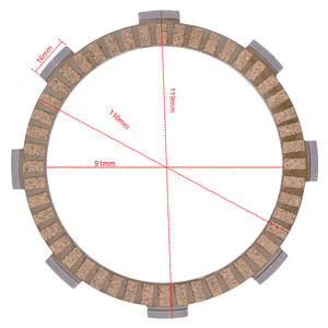 อะไหล่เกียร์รถจักรยานยนต์ <span class=keywords><strong>CBR250</strong></span> VFR400 VT 400CC แผ่นคลัตช์ <span class=keywords><strong>ราคา</strong></span>สำหรับรถฮอนด้า - Product Image 6