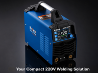 Machine à souder à l'arc Rolwal MMA-220 à moteur DC à onduleur, nouvel écran LCD, 220V, nouvelle génération