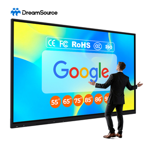Interactive Flat Display 55/65/75/85/86/98/100 Inch 4K LCD Smart <b>Board</b> 40-Point Touch Screen Android/Windows OS - Product Image 1