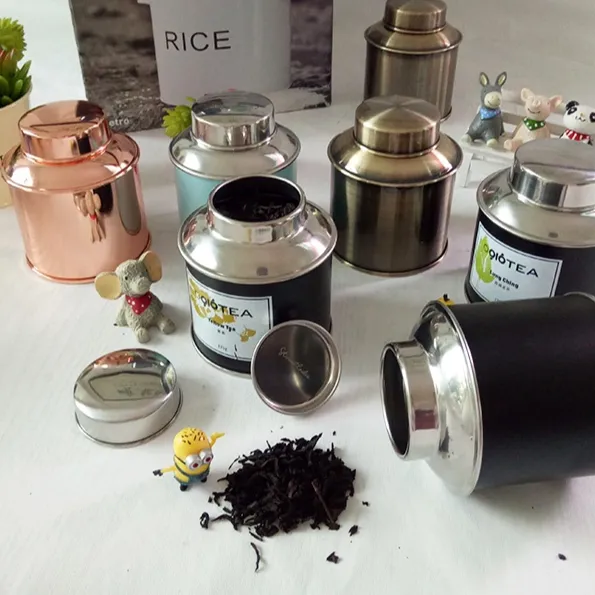 Personalizado aço inoxidável chá vasilha selo hermético chá lata café vasilha conjunto