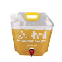Sac d'emballage liquide transparent en plastique personnalisable avec valve/tap pour sacs à eau et sacs à lait