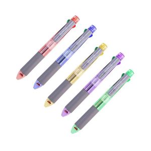 Wholesale 4-in-1 Novelty Advertising Ballpoint <b>Pen</b> <b>Multi</b>-<b>Color</b> Plastic Ball <b>Pen</b> with Custom Logo for Office & Business Promotion - Product Image 1