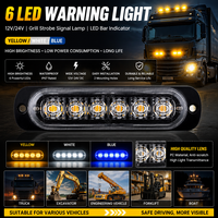 Neue ENSAITE DH-036 Auto-Zubehör Notfall-6-LED-18W-Stroboskoplampe mit Mehrfachmodi, Seitenblitzleuchten, DC 12V Lampe für LKW und SUV