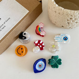 زهور كرتونية لطيفة قوس قزح للفتيات ، أطفال أكريليك صغير حلو - Product Image 2